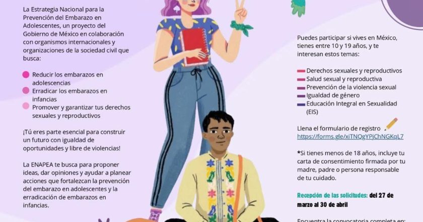 ¡JÓVENES DE 10 A 19 AÑOS, PARTICIPEN EN LA ENAPEA!