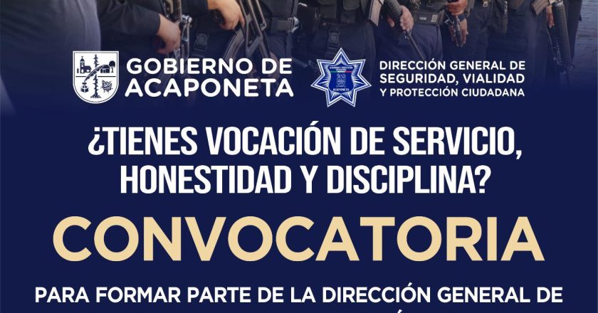 CONVOCATORIA ABIERTA PARA INTEGRAR SEGURIDAD Y PROTECCIÓN CIUDADANA