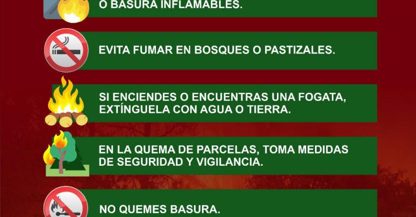 ¡EVITA QUEMAS DE PASTIZALES! PROTEGE VIDAS Y NUESTRO ENTORNO