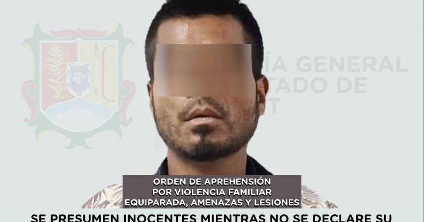APREHENDIDO POR VIOLENCIA FAMILIAR EQUIPARADA, AMENAZAS Y LESIONES