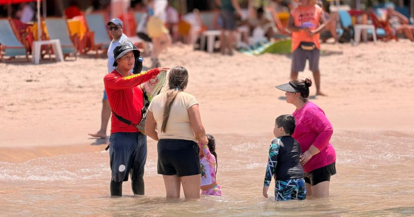 DESPLIEGAN OPERATIVO ESPECIAL PARA REFORZAR LA SEGURIDAD EN PLAYAS Y EL MUNICIPIO