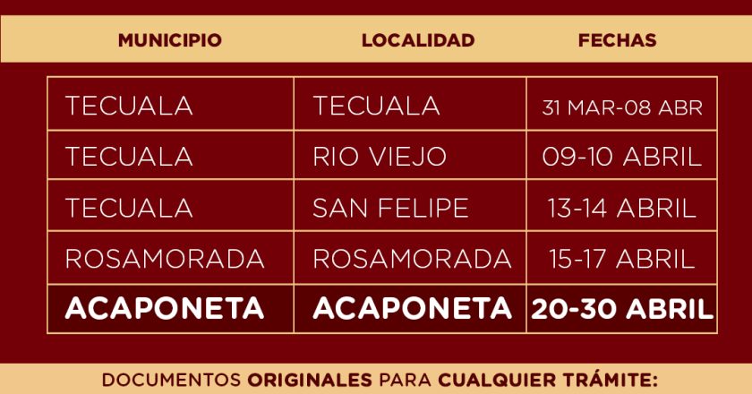 INFORMACIÓN IMPORTANTE DEL MÓDULO DEL INE: HORARIOS Y REQUISITOS