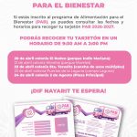 ¡Atención a las y los beneficiarios del PAB en Tepic!