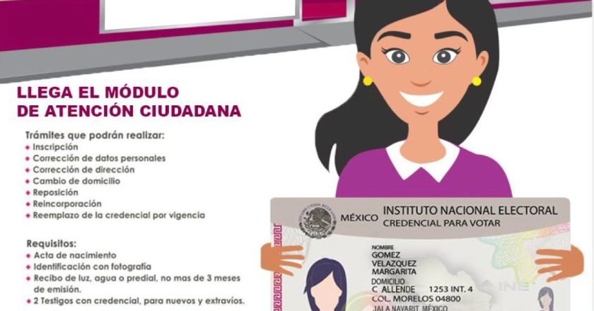 ¡LLEGA A JALA EL MÓDULO DEL INE PARA TRÁMITES DE CREDENCIAL!