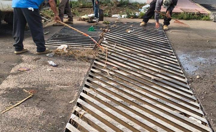 LIMPIEZA DE ALCANTARILLAS Y RETIRO DE ESCOMBRO EN HUERTAS DE MATATIPAC