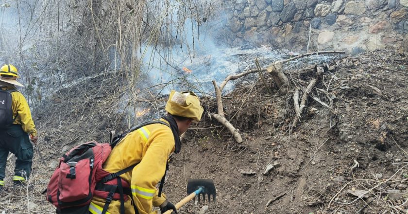 ATENCIÓN: CONTROLAN FOCOS DE INCENDIO EN CERRO DE LA CRUZ DE HUANACAXTLE
