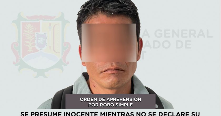 CAPTURADO PRESUNTO RESPONSABLE DE ROBO SIMPLE