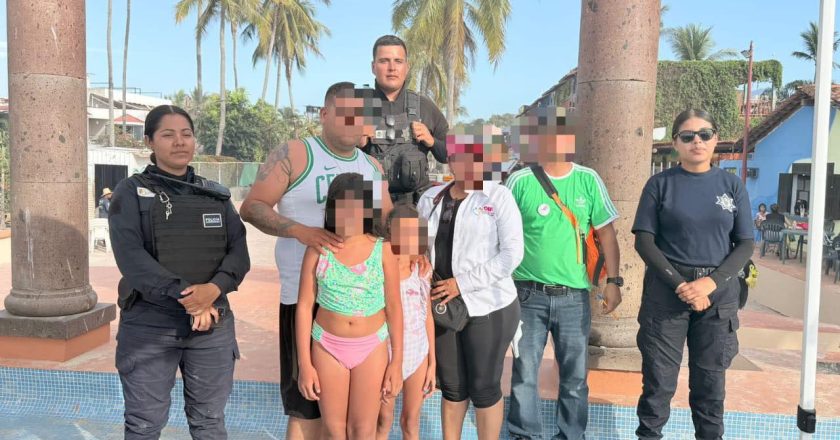 Coordinación interinstitucional reúne a menores extraviadas en Guayabitos