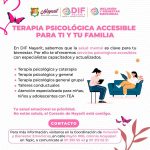 DIF Nayarit fortalece tu bienestar emocional con terapias psicológicas