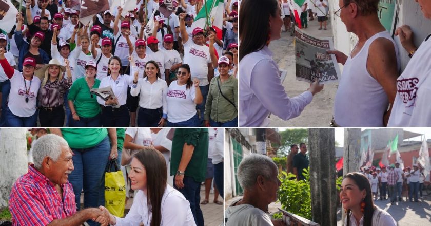 JASMIN BUGARÍN SIGUE RECORRIENDO NAYARIT; REALIZÓ VISITAS PUERTA A PUERTA EN SAN BLAS