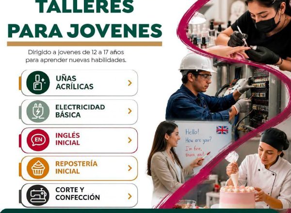 ¡APRENDE, CAPACÍTATE Y CRECE! INSCRÍBETE A LOS TALLERES DE DIF PILARES