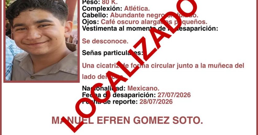 #Localizado | Gracias por su apoyo